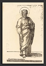Jacques Stella (French, 1596 - 1657), Saint Matthew, woodcut