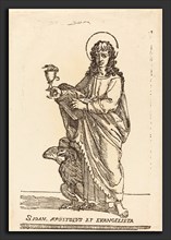 Jacques Stella (French, 1596 - 1657), Saint John, woodcut
