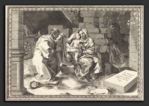 Robert Nanteuil (French, 1623 - 1678), The Holy Family, 1645, engraving