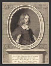 Robert Nanteuil (French, 1623 - 1678), Georges de Scudery, 1654, engraving