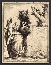 Jusepe de Ribera (Spanish, 1591 - 1652), The Poet, c. 1620-1621, etching and engraving