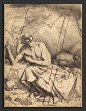 Jusepe de Ribera (Spanish, 1591 - 1652), Saint Jerome Hearing the Trumpet of the Last Judgment,