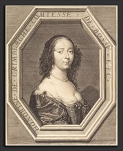 Jean Morin (French, c. 1600 - 1650), Honorine Grimberge, comtesse de Bossu, etching, engraving, and