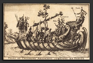Balthasar Moncornet after Remigio Cantagallina (French, c. 1600 - 1668), Peleo et Talamone