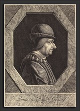 Jean Morin (French, c. 1600 - 1650), Louis XI, etching, engraving, and stippling on laid paper