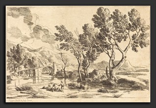 Gaspard Dughet (French, 1615 - 1675), Roman Landscape, etching