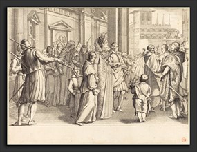 Jacques Callot (French, 1592 - 1635), Grand Duchess at the Procession of the Young Girls, c. 1614,