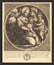Jacques Callot after Andrea del Sarto (French, 1592 - 1635), The Holy Family, engraving