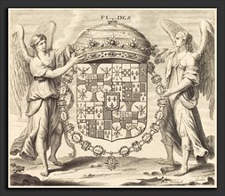 Robert Nanteuil (French, 1623 - 1678), Arms of Charles II, Duc de Mantoue, engraving