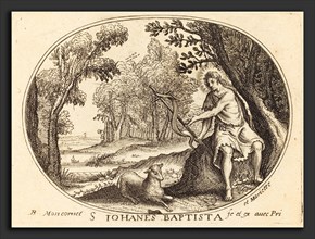 Balthasar Moncornet (French, c. 1600 - 1668), Saint John the Baptist, engraving