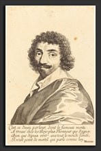 Claude Mellan (French, 1598 - 1688), Jean-Louis Guez de Balzac, probably 1637, engraving on laid