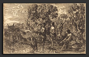 Claude Lorrain (French, 1604-1605 - 1682), The Ford (Le passage du gué), 1634, etching