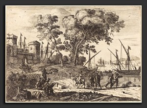 Claude Lorrain (French, 1604-1605 - 1682), Coast Scene with an Artist (Le dessinateur), c.