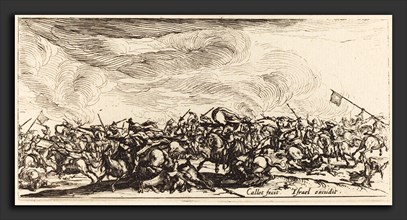 Jacques Callot (French, 1592 - 1635), The Cavalry Combat with Swords, c. 1632-1634, etching