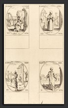 Jacques Callot (French, 1592 - 1635), Sts. Simon and Jude, Apostles;  St. Narcissus; St. Marcellus;