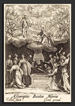 Jacques Callot (French, 1592 - 1635), The Assumption of the Virgin, in or after 1630, etching