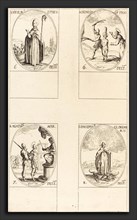Jacques Callot (French, 1592 - 1635), St. Nicholas; St. Dionisia and Son; St. Agatha; Conception of
