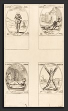 Jacques Callot (French, 1592 - 1635), St. Liverius; St. Saturninus; St. T(I?)oscion; St. Andrew,