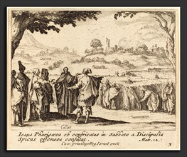 Jacques Callot (French, 1592 - 1635), Jesus with the Pharisees, 1635, etching