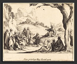 Jacques Callot (French, 1592 - 1635), Sermon on the Mount, 1635, etching