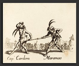 after Jacques Callot, Cap. Cardoni and Maramao, etching