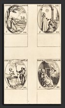 Jacques Callot (French, 1592 - 1635), Conversion of St. Augustine; St. Hilary; St. John in front of