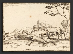 Jacques Callot (French, 1592 - 1635), Doe Mourning her Foal, etching