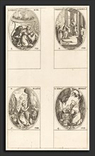 Jacques Callot (French, 1592 - 1635), St. Ignatius; Purification of the Virgin;  St. Blaise; St.