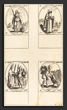 Jacques Callot (French, 1592 - 1635), St. Anthony; St. Prisca; St. Germanicus;  Sts. Fabian and