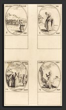 Jacques Callot (French, 1592 - 1635), St. Meliton; St. Firminus; St. Gregory the Great; St.