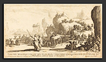 Jacques Callot (French, 1592 - 1635), The Crossing of the Red Sea, 1629, etching
