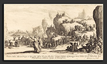 Jacques Callot (French, 1592 - 1635), The Crossing of the Red Sea, 1629, etching