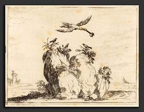 Jacques Callot (French, 1592 - 1635), Crane Flying, 1628, etching