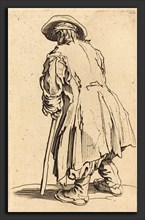 Jacques Callot (French, 1592 - 1635), Old Beggar with One Crutch, c. 1622, etching