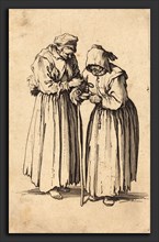 Jacques Callot (French, 1592 - 1635), Two Beggar Women, c. 1622, etching