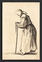 Jacques Callot (French, 1592 - 1635), Beggar Woman with Rosary, c. 1622, etching