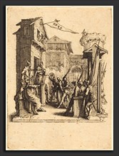 Jacques Callot (French, 1592 - 1635), Christ before Caiaphas, c. 1624-1625, etching