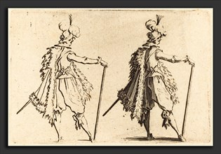 Jacques Callot (French, 1592 - 1635), Gentleman with Cane, c. 1622, etching