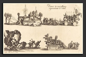 Jacques Callot (French, 1592 - 1635), Entry of His Highness, Representing the Sun, 1627, etching