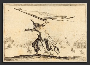 Jacques Callot (French, 1592 - 1635), Standard Bearer, c. 1622, etching