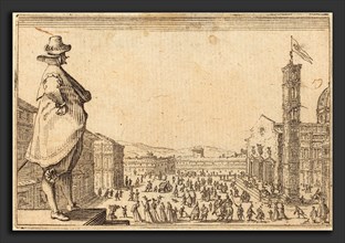 Jacques Callot (French, 1592 - 1635), Piazza del Duomo, Florence, c. 1622, etching