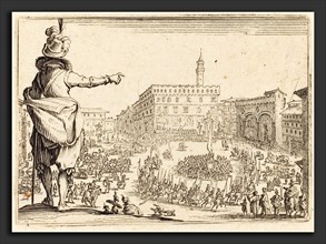 Jacques Callot (French, 1592 - 1635), Piazza della Signoria, Florence, c. 1622, etching