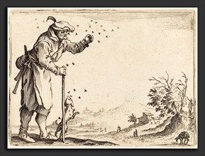 Jacques Callot (French, 1592 - 1635), Peasant Attacked by Bees, c. 1622, etching