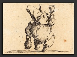 Jacques Callot (French, 1592 - 1635), The Drinker, Front View, c. 1622, etching and engraving