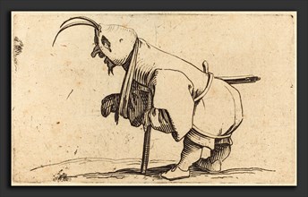 Jacques Callot (French, 1592 - 1635), The Hooded Cripple, c. 1622, etching and engraving
