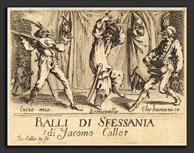 Jacques Callot (French, 1592 - 1635), Frontispiece for "Balli di Sfessania", c. 1622, etching and