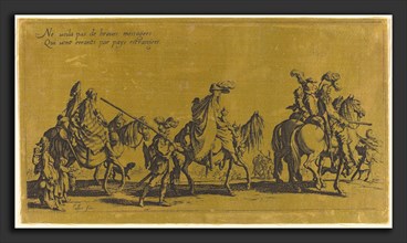Jacques Callot (French, 1592 - 1635), The Bohemians Marching: The Vanguard, probably 18th century,