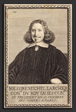 Abraham Bosse (French, 1602 - 1676), Michel Larcher, 1647, engraving