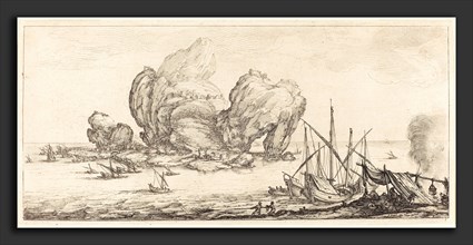 Jacques Callot (French, 1592 - 1635), The Large Rock, probably c. 1630, etching
