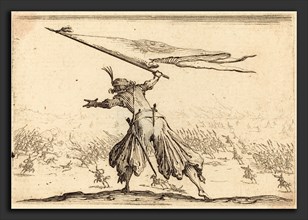 Jacques Callot (French, 1592 - 1635), Standard Bearer, c. 1617, etching